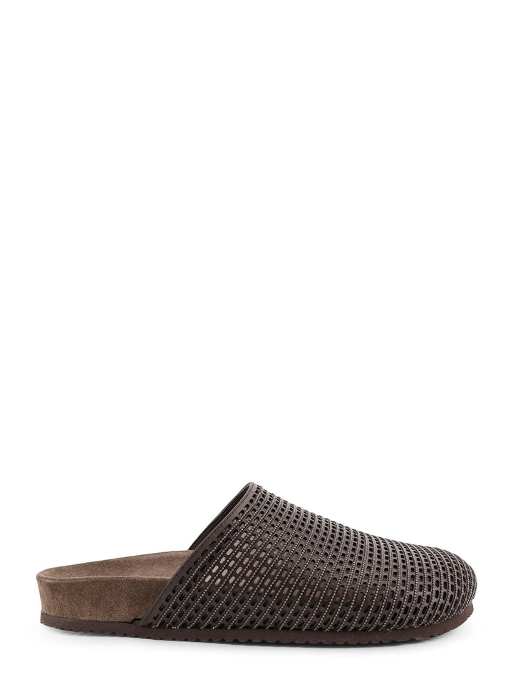 Brunello Cucinelli Sandals - DARK BROWN BLACK | d330509eef3b2896b0f56f415acd7d04dd5d1232