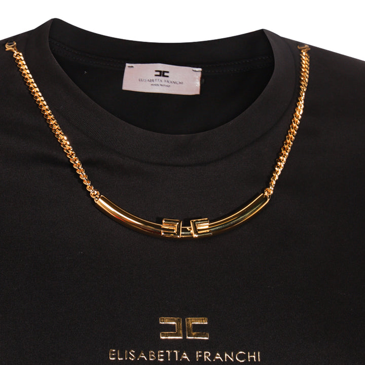 Elisabetta Franchi T-shirts and Polos - Blacks and greys | a036ca47ee3f129c33e2ffe0fbf5f82f348a2c54