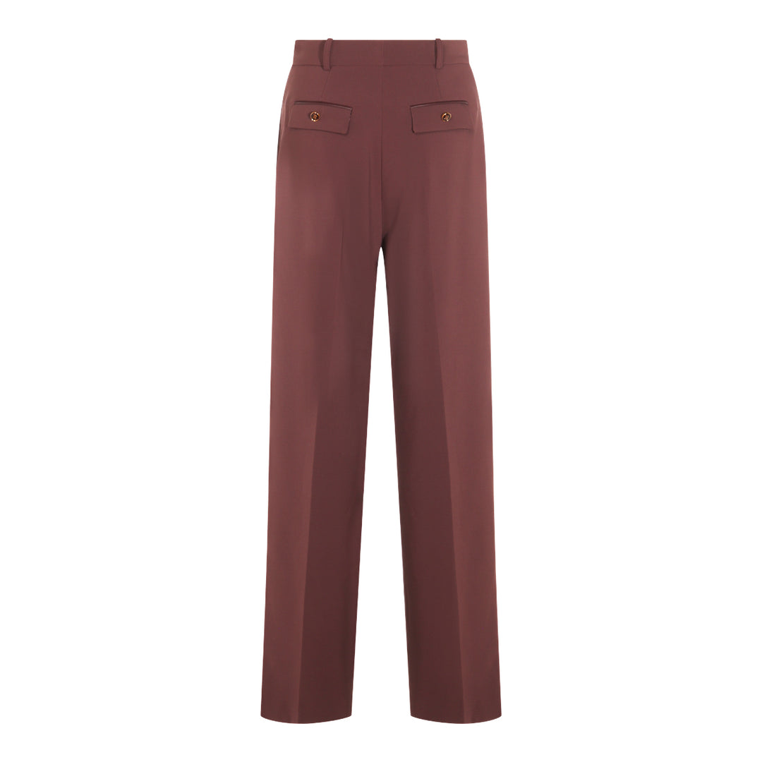 Elisabetta Franchi Trousers - MERLOT | cde464aeef95b431ce3ea944250716362fb69938