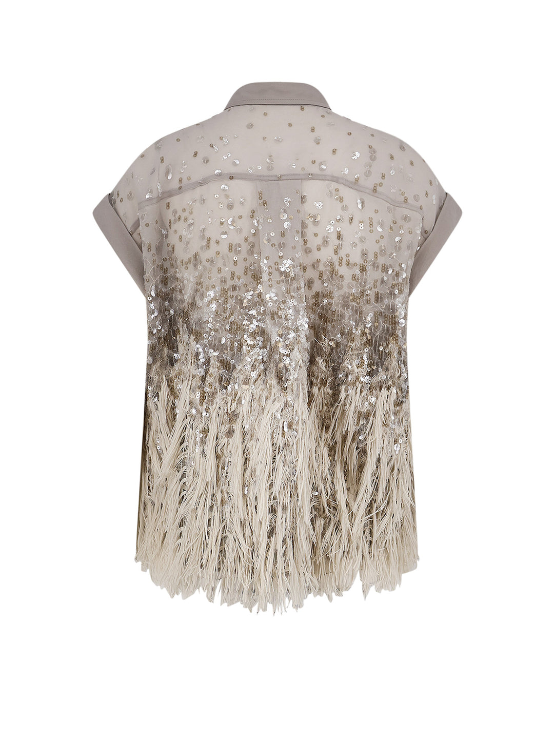 Brunello Cucinelli Shirts - SILVER BEIGE | 8439f48525ed411b5e346a93f7e34f00b40e831b