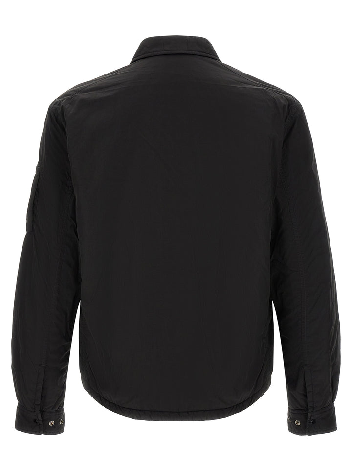 C.P. Company Chrome-R Padded Button Puffer Jackets - Black | 6dd742827c5d1cf646912f27761bb9e77c1fda0b