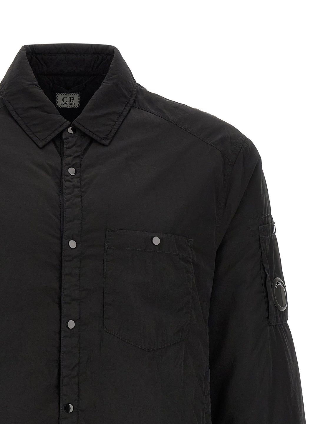 C.P. Company Chrome-R Padded Button Puffer Jackets - Black | abb9b271d2d52485b5130fcfff829d7532c829f8