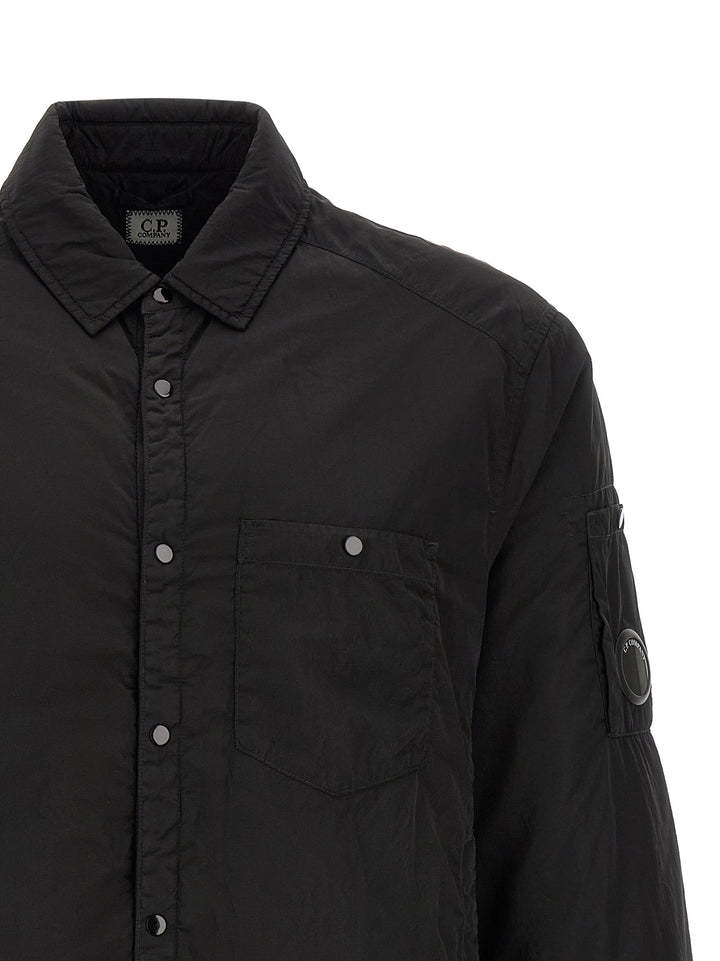 C.P. Company Chrome-R Padded Button Puffer Jackets - Black | abb9b271d2d52485b5130fcfff829d7532c829f8