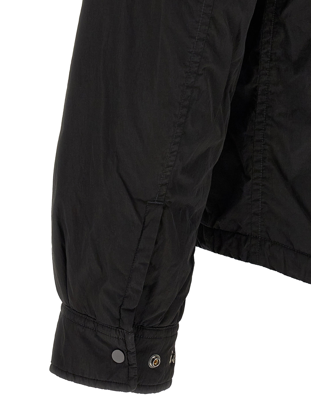 C.P. Company Chrome-R Padded Button Puffer Jackets - Black | 214d8050e6ed66bc058a5149c14ce68fe7c2497e