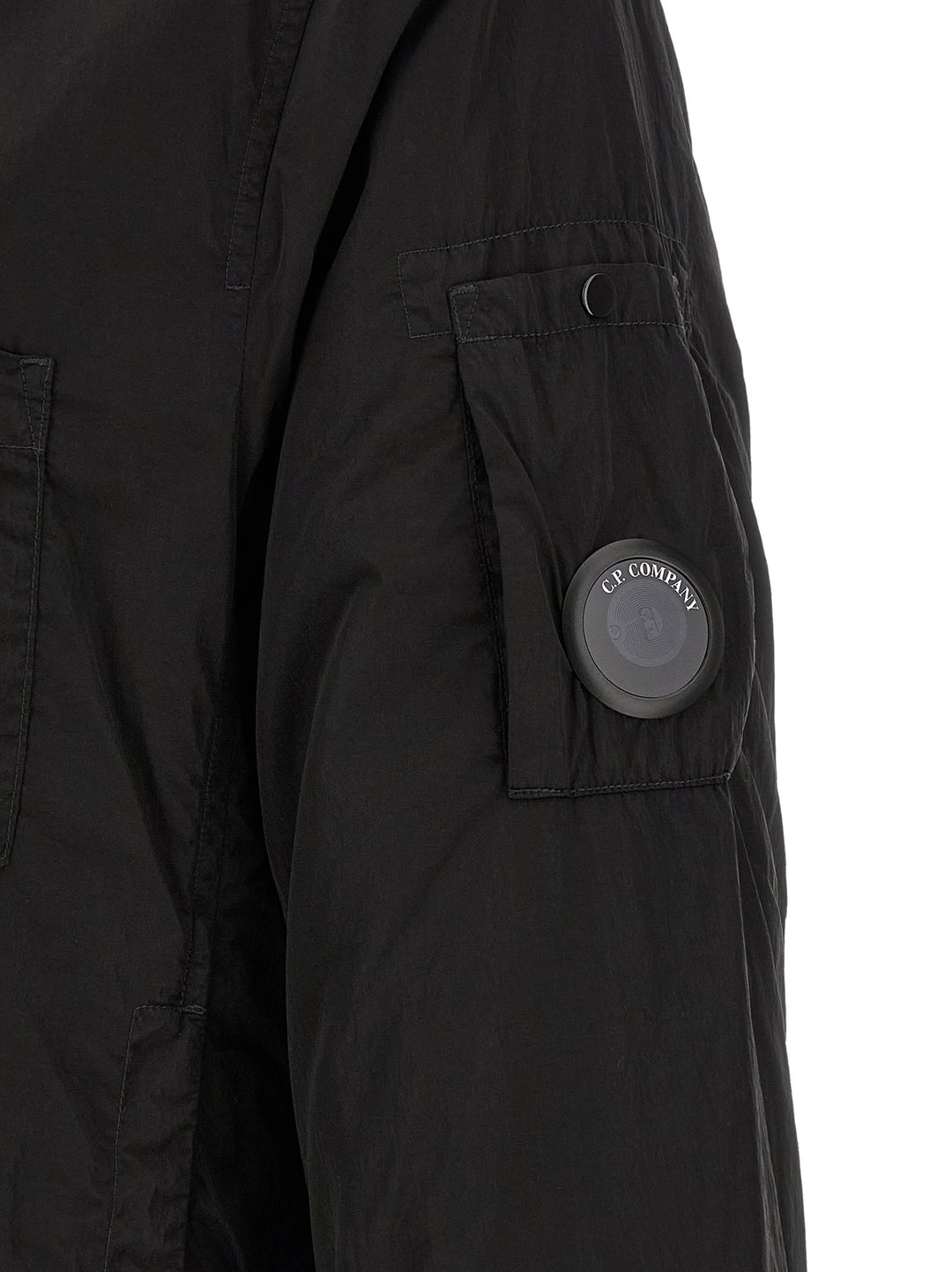 C.P. Company Chrome-R Padded Button Puffer Jackets - Black | 1377d323e42281ef79ab418b0a2e2f8c3809f265