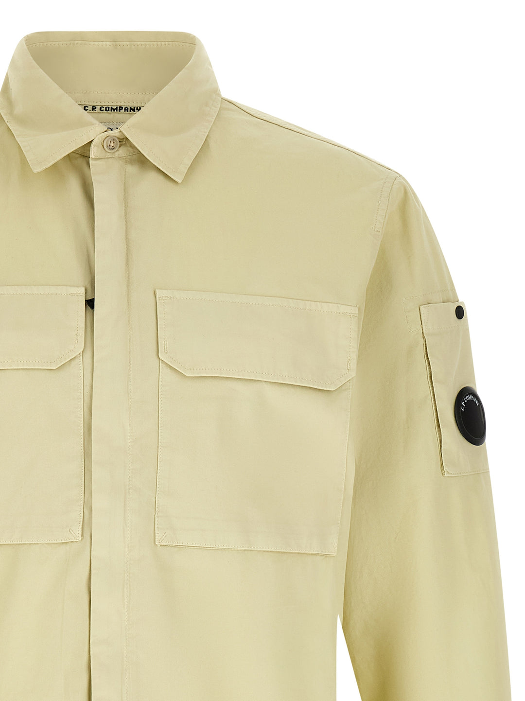 C.P. Company Lens Shirt and Blouse - Beige | 07e790ee4e369e2dc3f51e8d634a17ac5768ef16