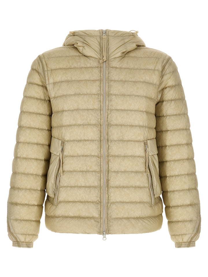 C.P. Company Goggle Puffer Jackets - Beige | a981d8becf0cc3a440ba6109f2bfa9aab55c343f