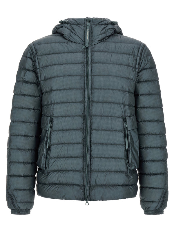 Goggle Puffer Jackets Blue