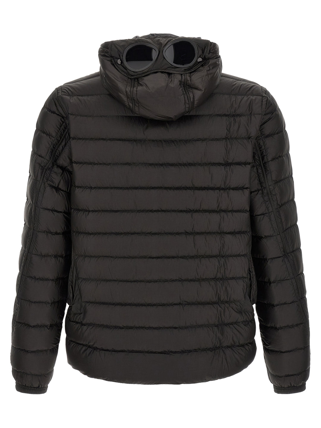 C.P. Company Goggle Puffer Jackets - Black | ee9e6b2faccbfa4d1e9af2748386216ab0429371