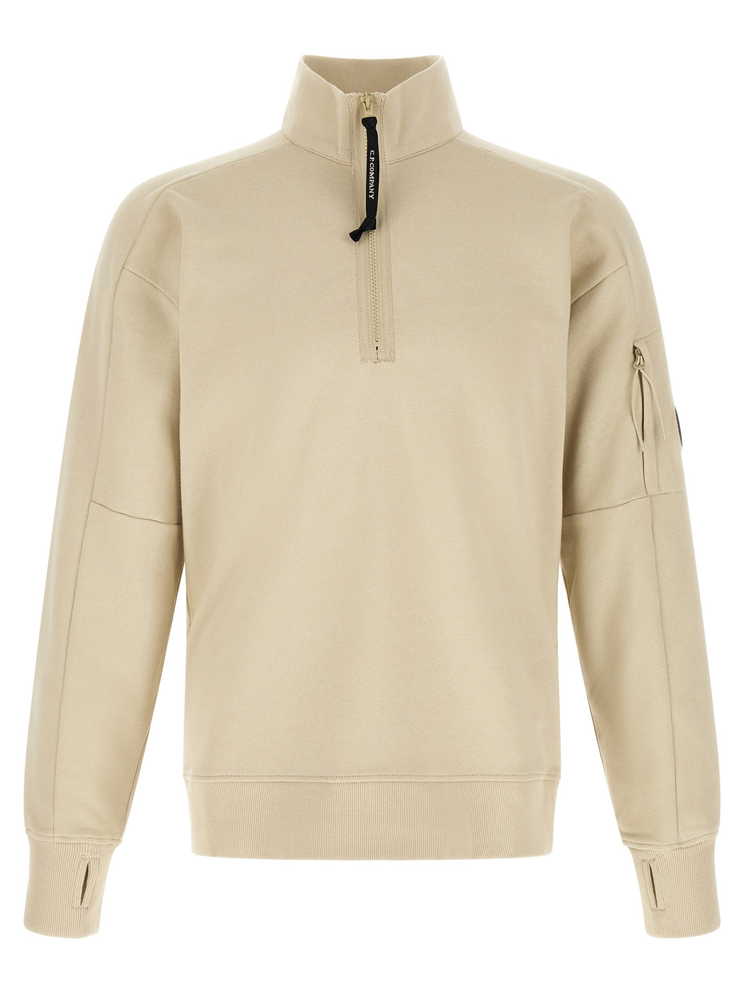 C.P. Company Diagonal Raised Sweatshirt - Beige | 5fd0b33a17a7ad1871fd270290e3b4dbae79b196
