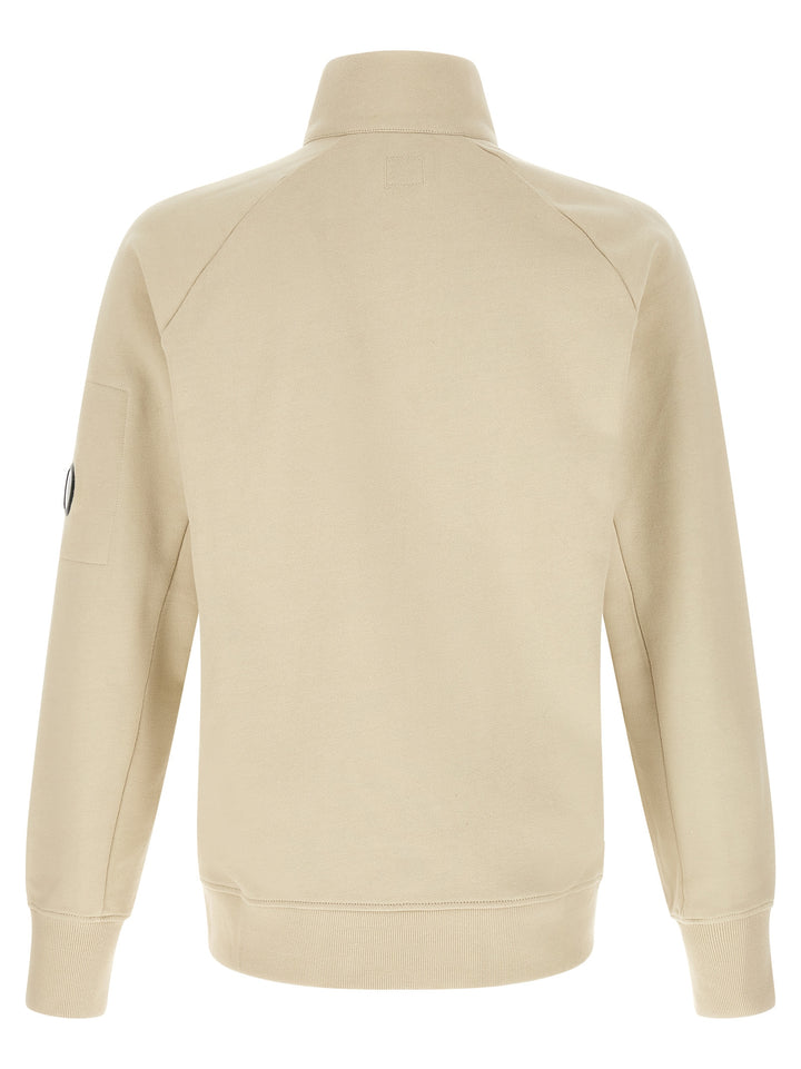 C.P. Company Diagonal Raised Sweatshirt - Beige | 686f02cbc9879865c3ce51a0c759e03a9072bc38