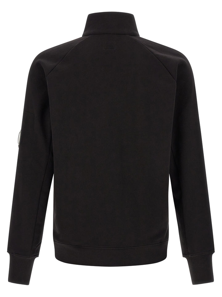 C.P. Company Diagonal Raised Fleece Sweatshirt - Black | a78e5a42026c8304d59750112daffc605d5a2222