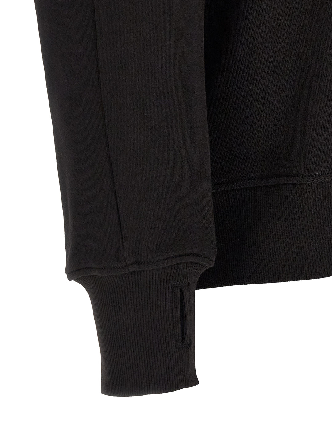 C.P. Company Diagonal Raised Fleece Sweatshirt - Black | 4a28ff26195ddaa2143da5a61e77114c1315ba7d
