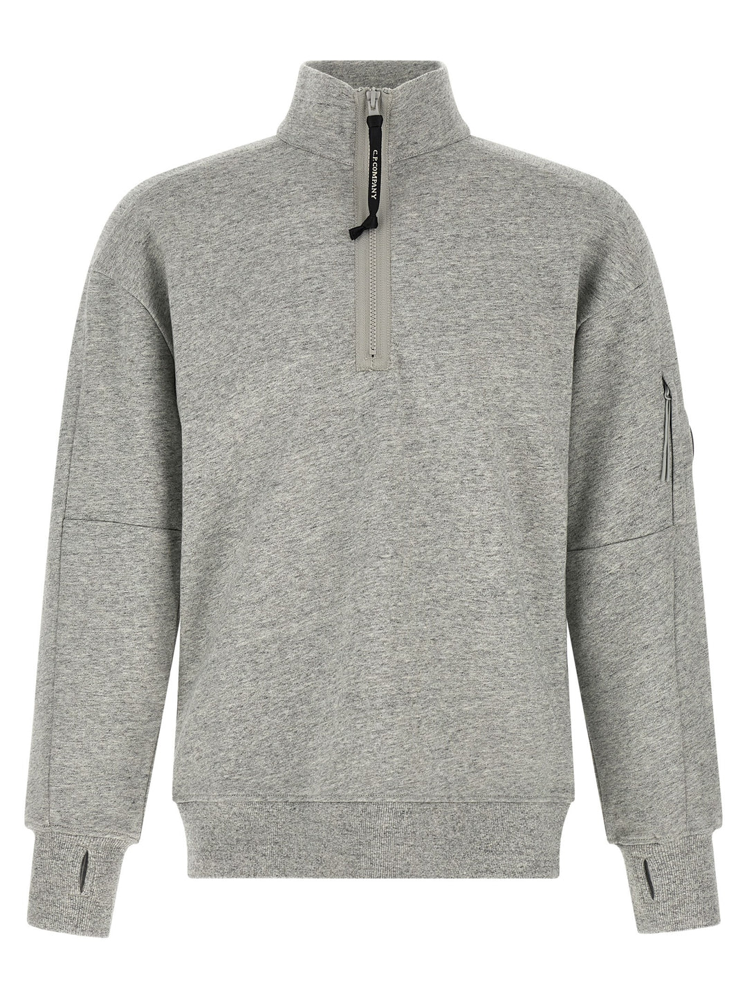 C.P. Company Diagonal Raised Fleece Sweatshirt - Gray | 3c7d7e5678c83e6668cd78123c3f9de1052537ae