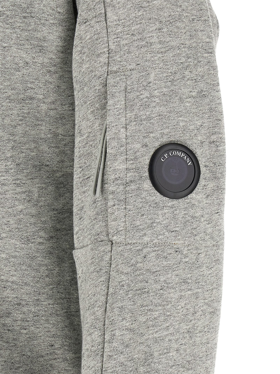 C.P. Company Diagonal Raised Fleece Sweatshirt - Gray | 4303d2fefad5a27e2df5d25b55616a8e03515d4f