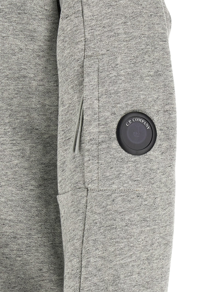C.P. Company Diagonal Raised Fleece Sweatshirt - Gray | 4303d2fefad5a27e2df5d25b55616a8e03515d4f