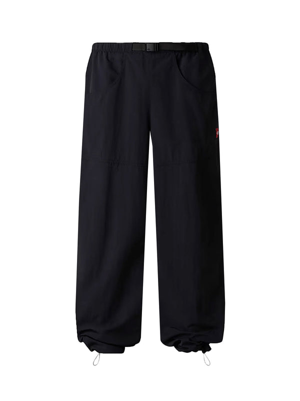 Nylon Trousers With Front Logo Patch