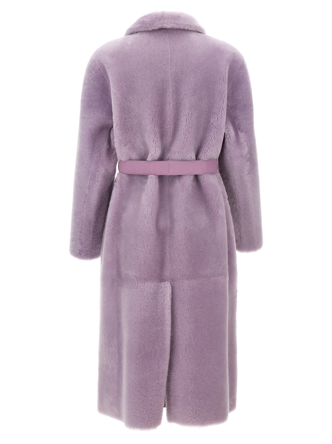 Long  Coat Fur Purple