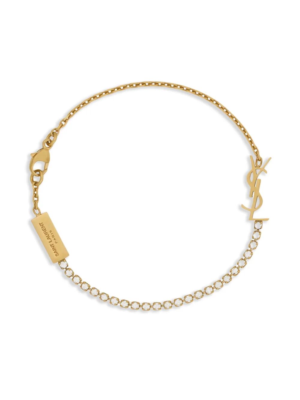 Saint Laurent Paris Bracciale - Metallic | 14f794566e6a0a025750aa21f552e563a2358825