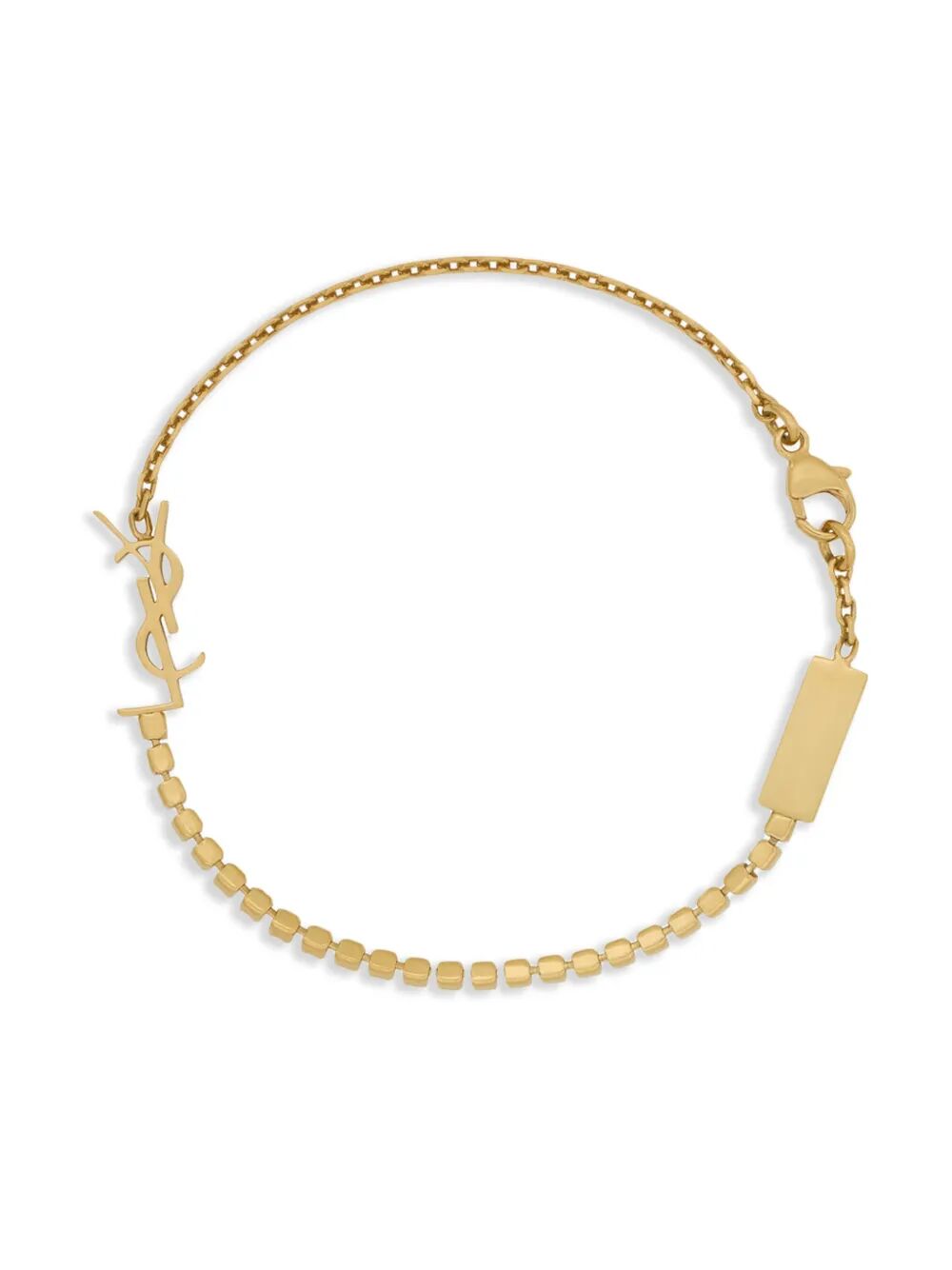 Saint Laurent Paris Bracciale - Metallic | af87bf9cdc63737a73d36fdcccb344d181a01131