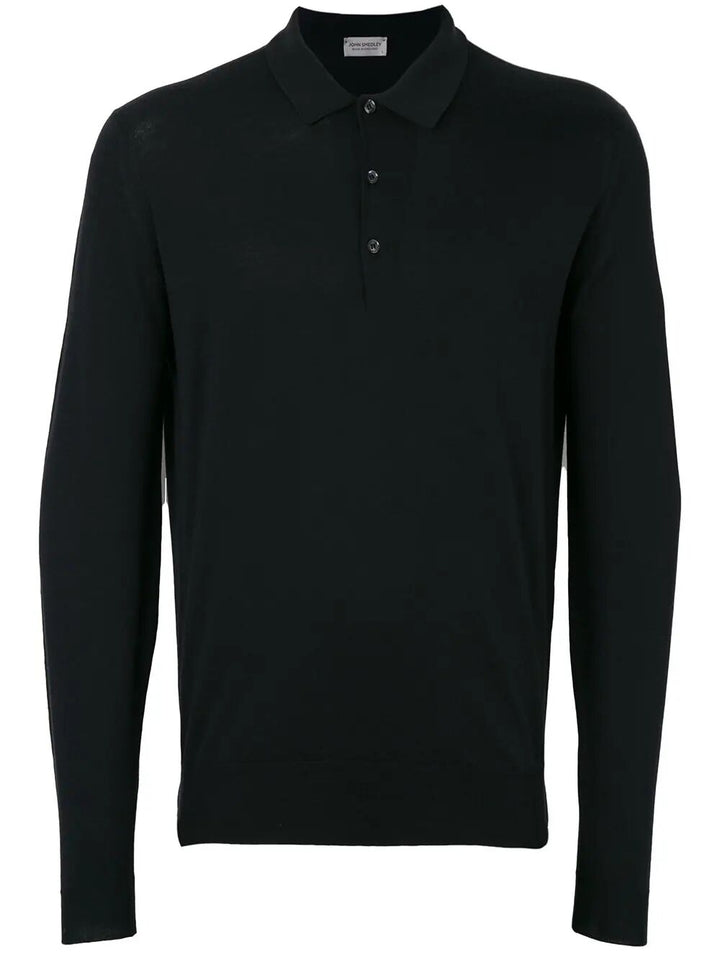 John Smedley Polo neck - Black | c44cc04220eec7efce3ce63573c8555a662fe24a