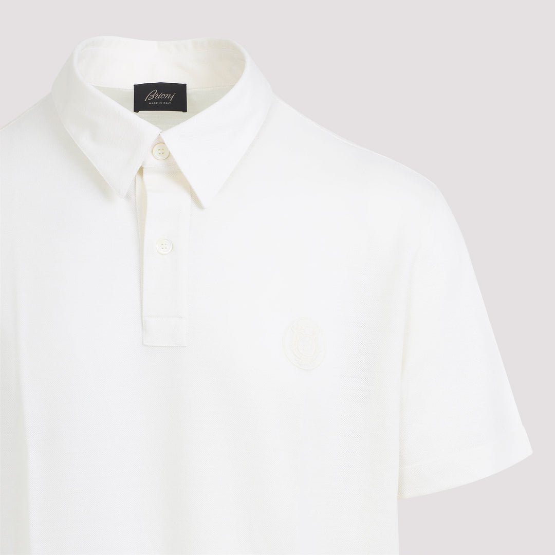 Brioni Polo - White | 4f8b35e443bd3c359a5963ce90cd1dbfa8c52e57