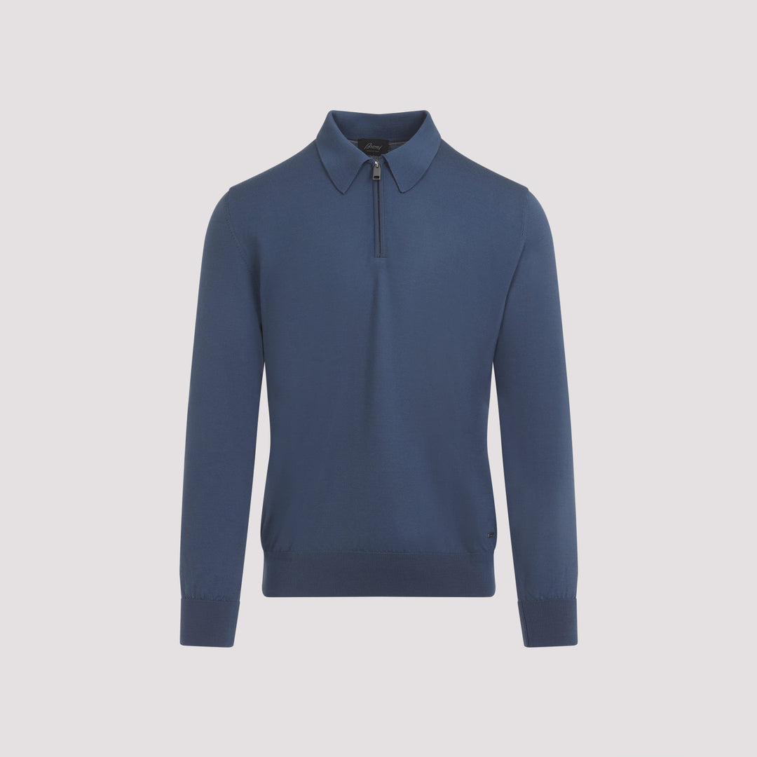 Brioni Polo - Blue | 15a7abcfe3db9a30534c5252e46a32a84e202432