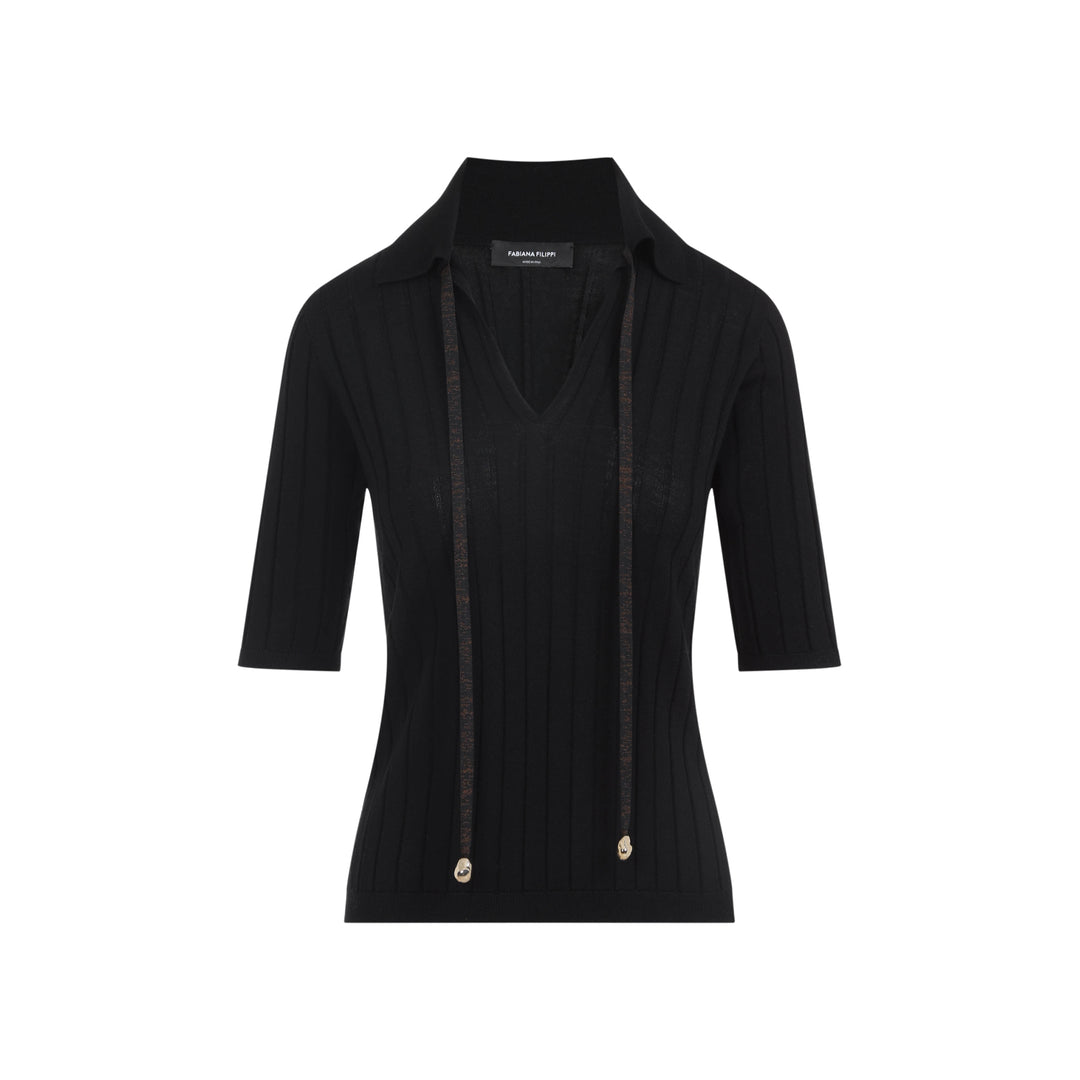 Fabiana Filippi Polo neck - Black | 1f3b8efe14be789e78efc5ad106cfca441b95b2d