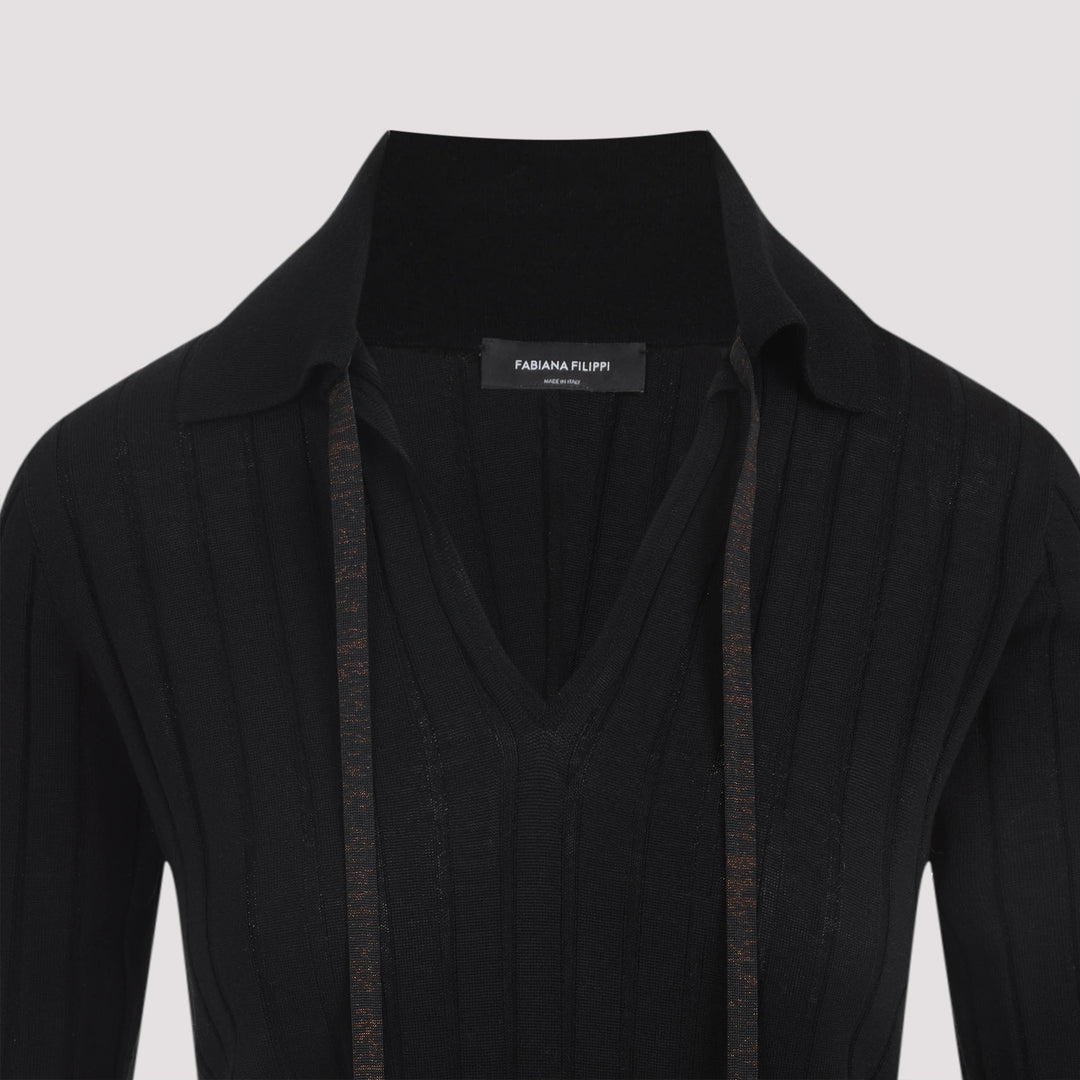 Fabiana Filippi Polo neck - Black | 9456789020de24ab0ce274c128c7de306aaa5c8f
