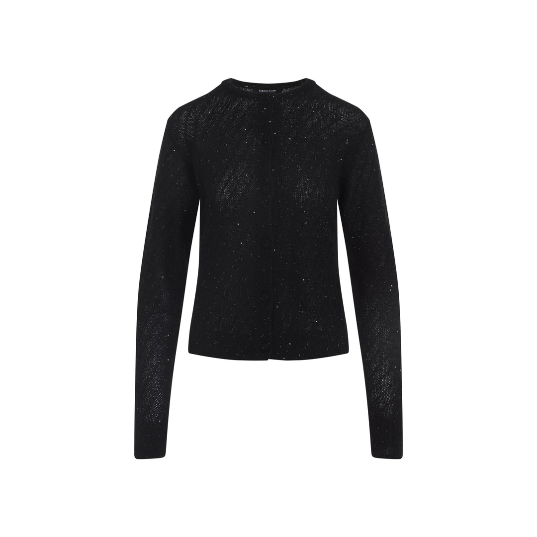 Fabiana Filippi Cardigan - Black | 8585ade6b853a261688bc2e5d1e1c2dcf364a61e