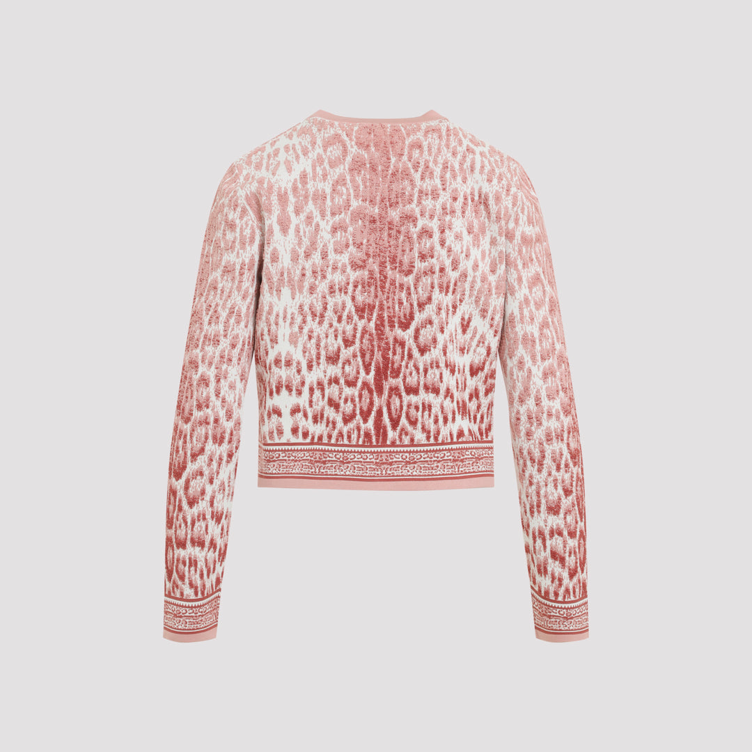 Roberto Cavalli Cardigan - Pink & Purple | 460d82039f4b93352f5f2ab99945b0800a4f7c08