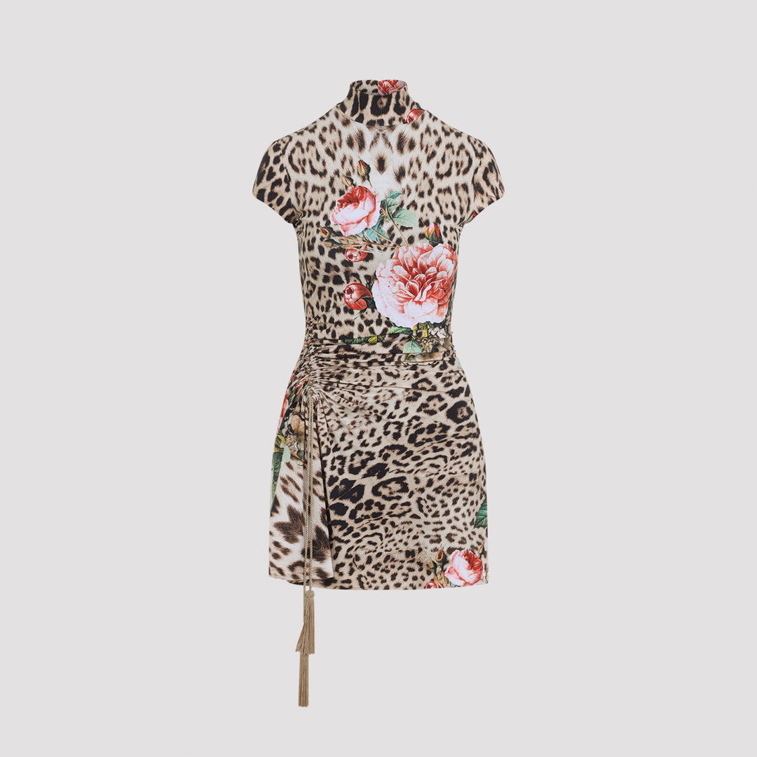 Roberto Cavalli Mini dresses - Nude & Neutrals | 4c6cf0a854dbe3a41f9b2275f145a5e894c3790b