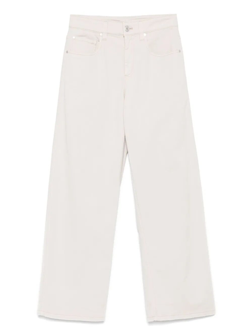 Brunello Cucinelli Wide leg - White | a767997f94e753d3adbc61f9354817667cede9fd