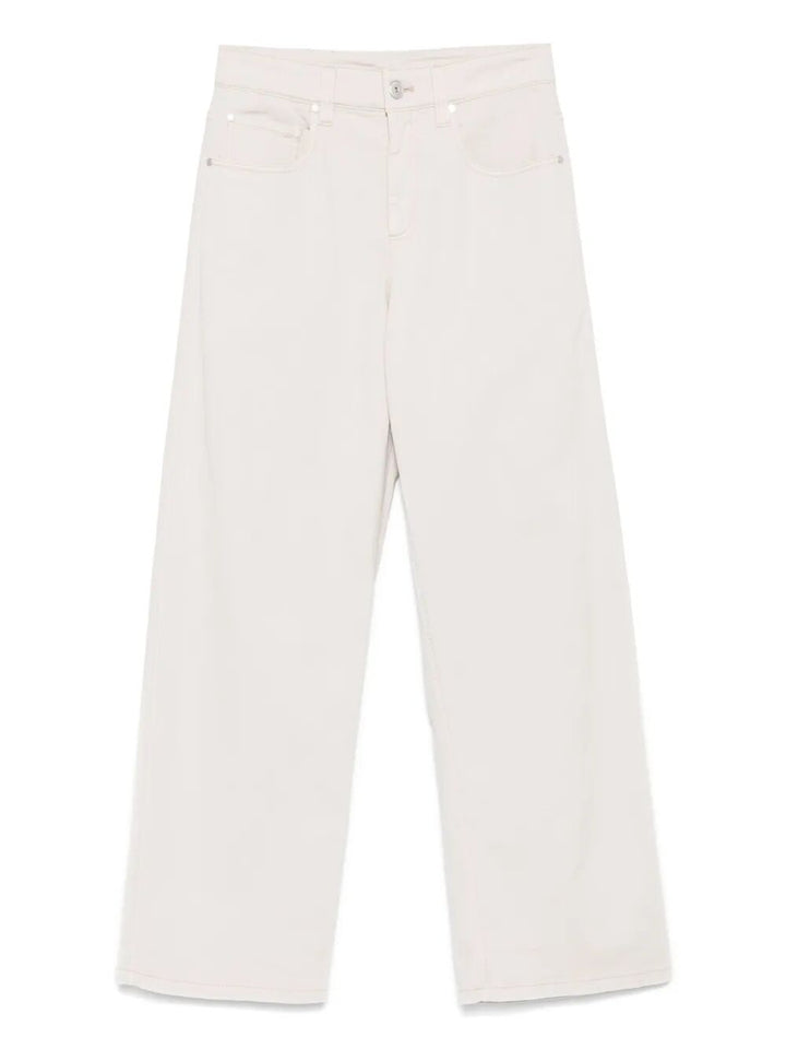 Brunello Cucinelli Wide leg - White | a767997f94e753d3adbc61f9354817667cede9fd
