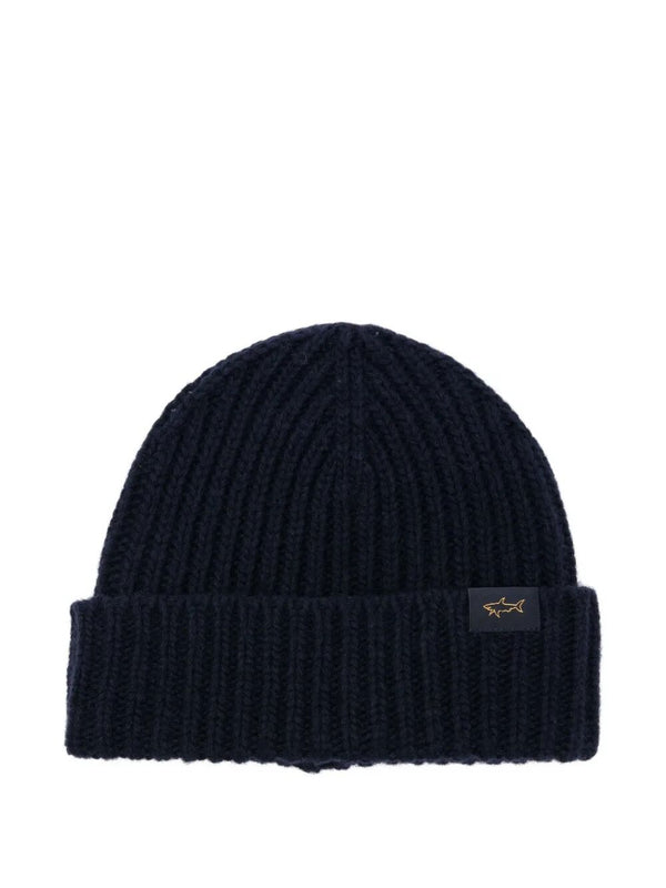 Ribbed Wool Blend Beanie