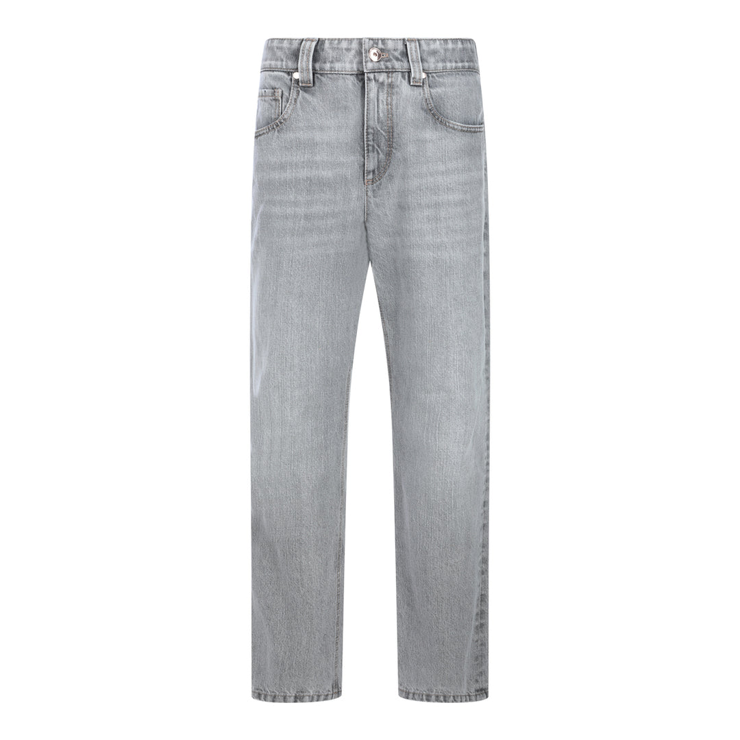 Brunello Cucinelli Jeans - LIGHT GREY DENIM | e7f3726bf7086dfd5cd6671411b245b36b74528c