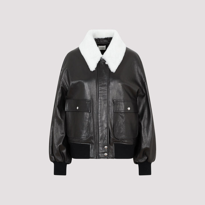Khaite Bomber jackets - Black | 580156f1136318ff49852528fe2ea535cb52b5a6
