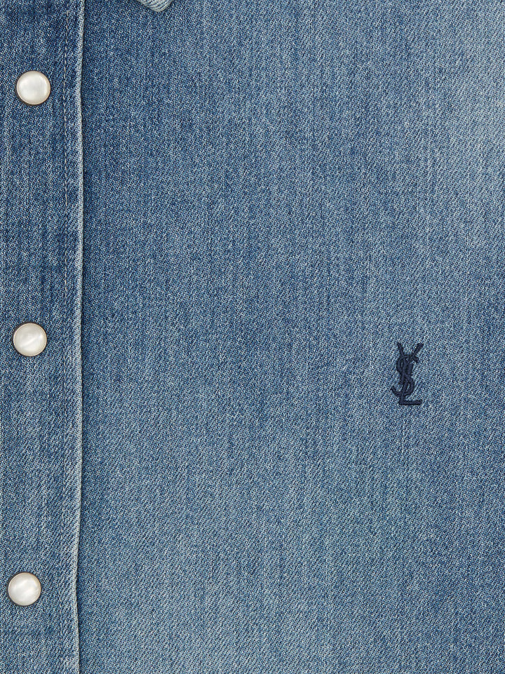 Saint Laurent Shirts - Horizon Blue | 253f5f2156202effa5d76f9cbb12a4fb58db27df