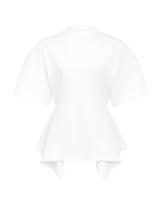 Paneled Cotton T-Shirt