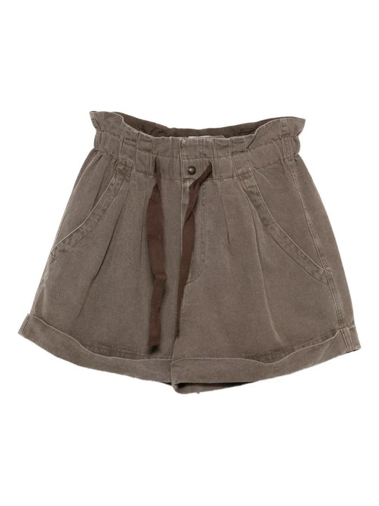 Nirma Cotton And Linen Canvas Shorts