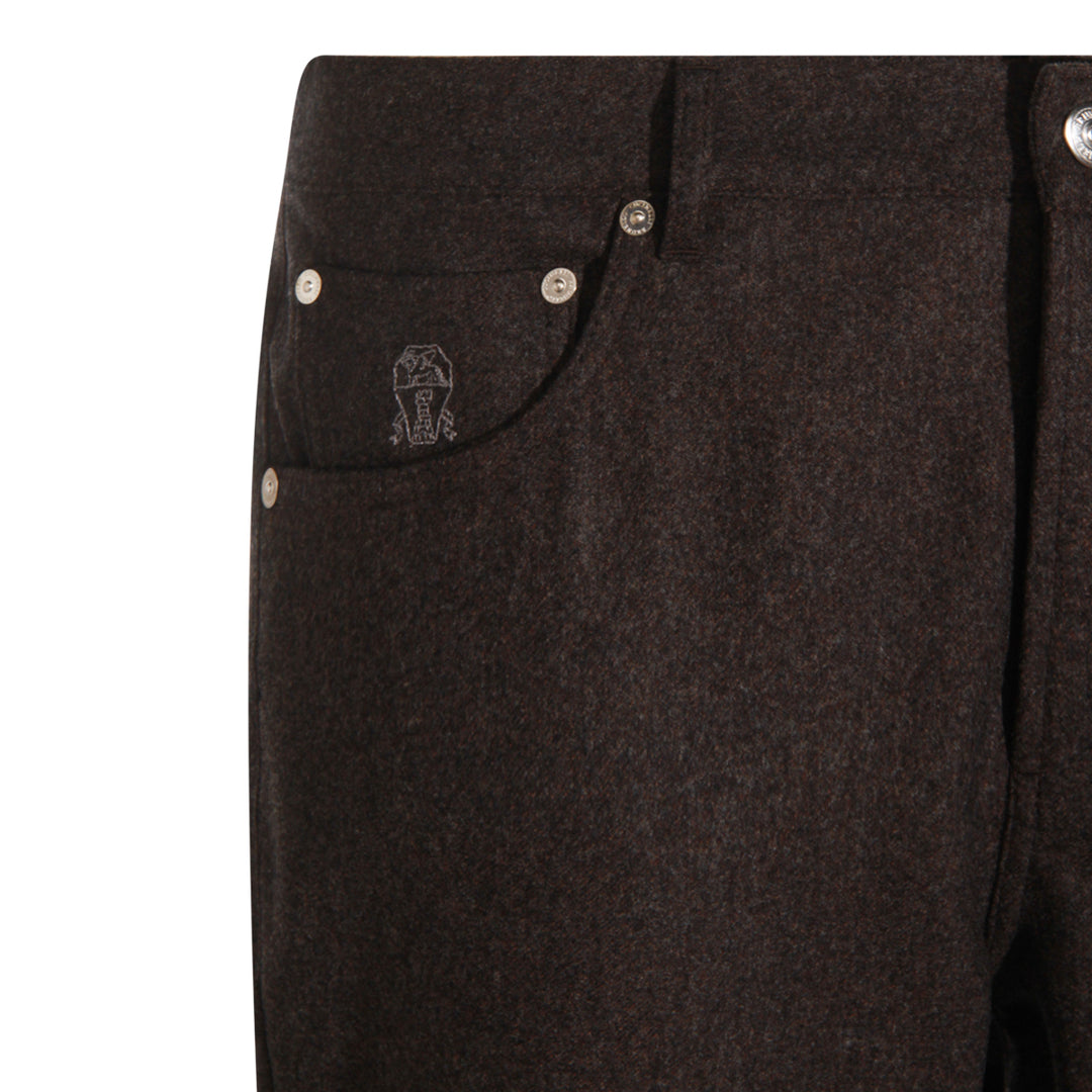 Brunello Cucinelli Trousers - Brown | 7a950e8edd68e9aea201c5c2e88d0f3ae63135ce