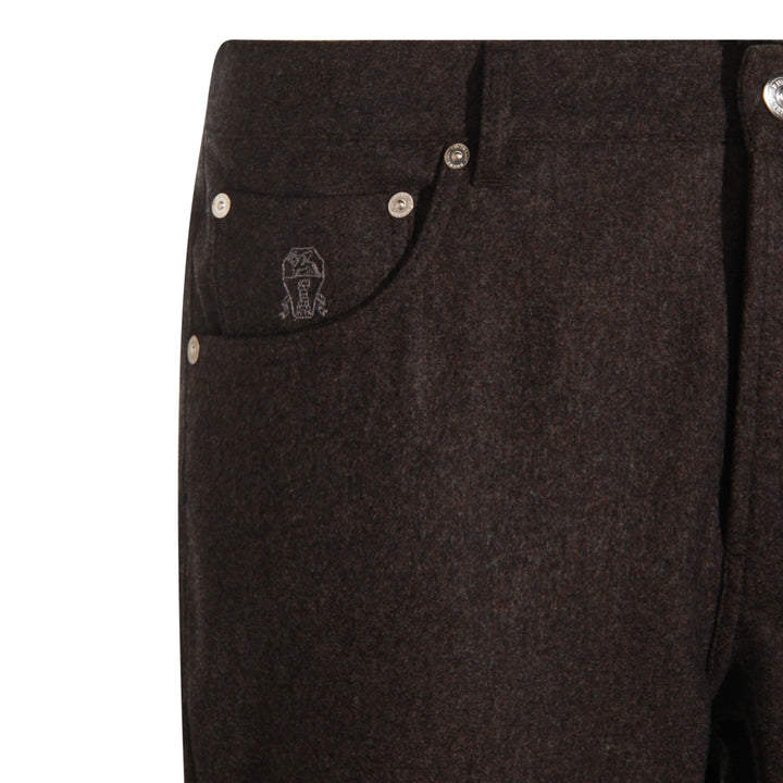 Brunello Cucinelli Trousers - Brown | 7a950e8edd68e9aea201c5c2e88d0f3ae63135ce