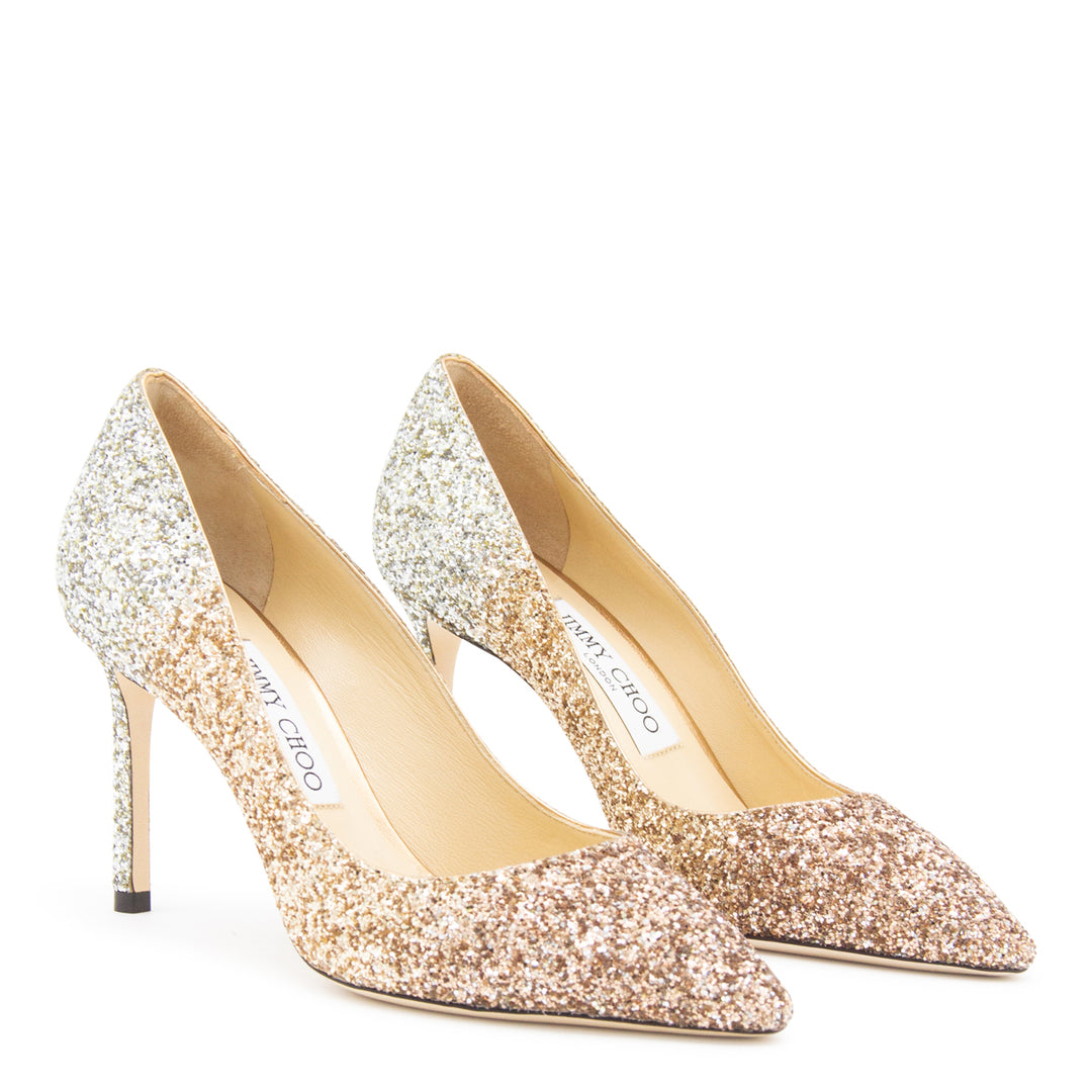 Jimmy Choo With Heel - GOLD/GOLD/SILVER | 6a7edb99bac438b21bb7f48f92b7798d5ba01591