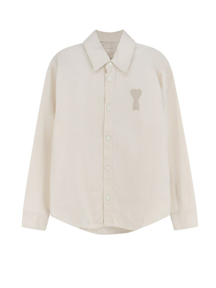 Ami Paris Shirts - BLANC CREME | e353ceaed4cd8363efcdb7ca1565cce4386fe220