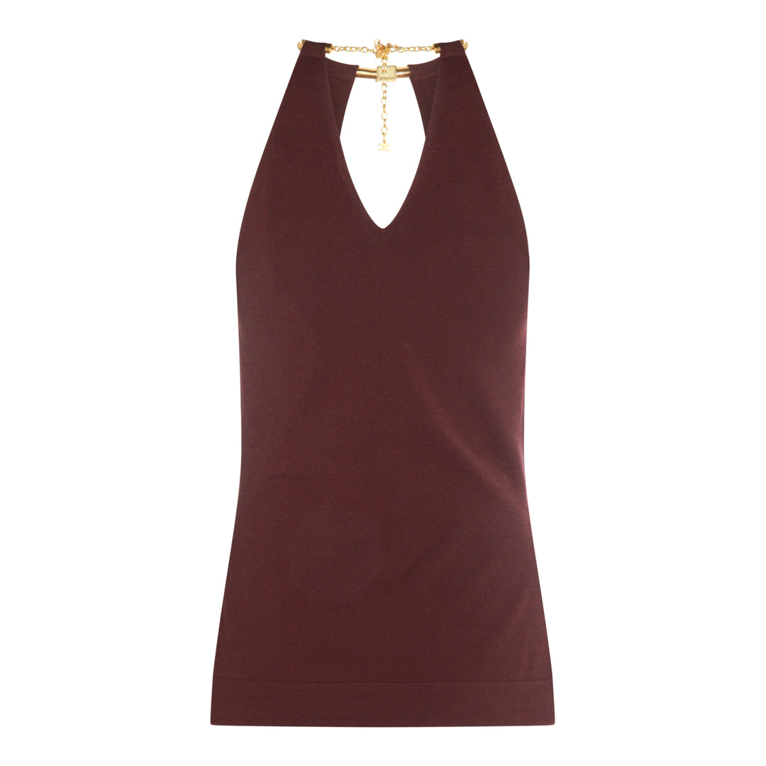 Elisabetta Franchi Top - MERLOT | 98e6d10c5588a561eaf4b87cd79d77927f4462da