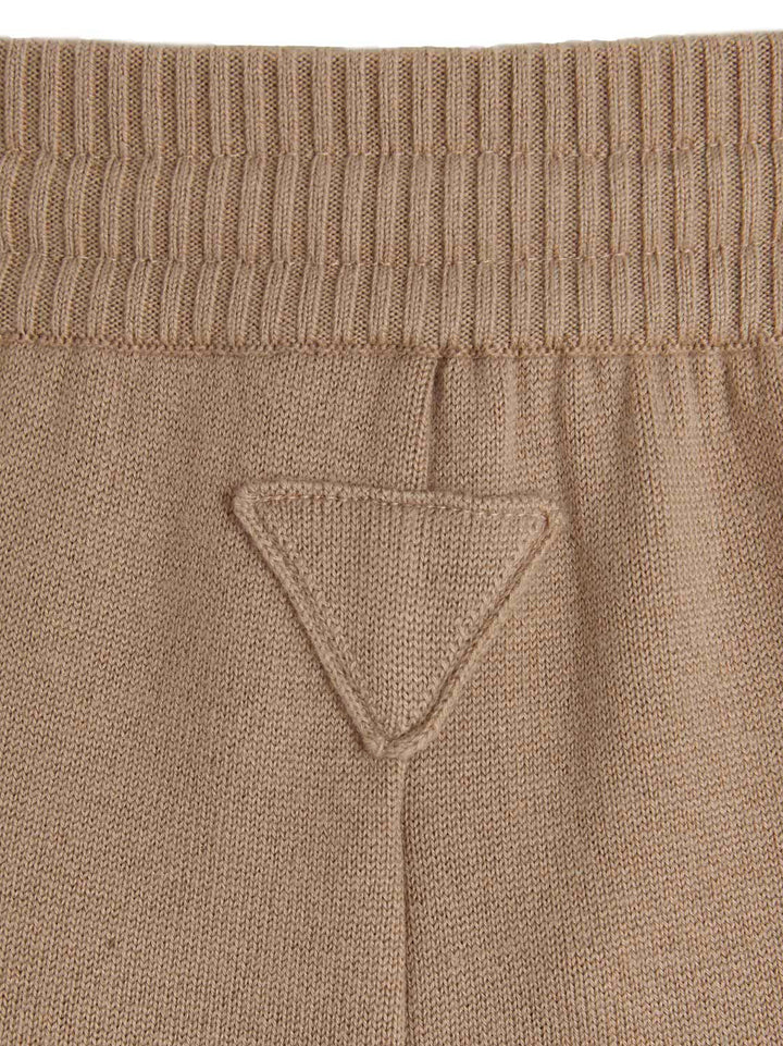 Prada Cashmere Blend Joggers Pants - Beige | ccb28f6a7c7fac5f2e8bab56bae42461f937f751
