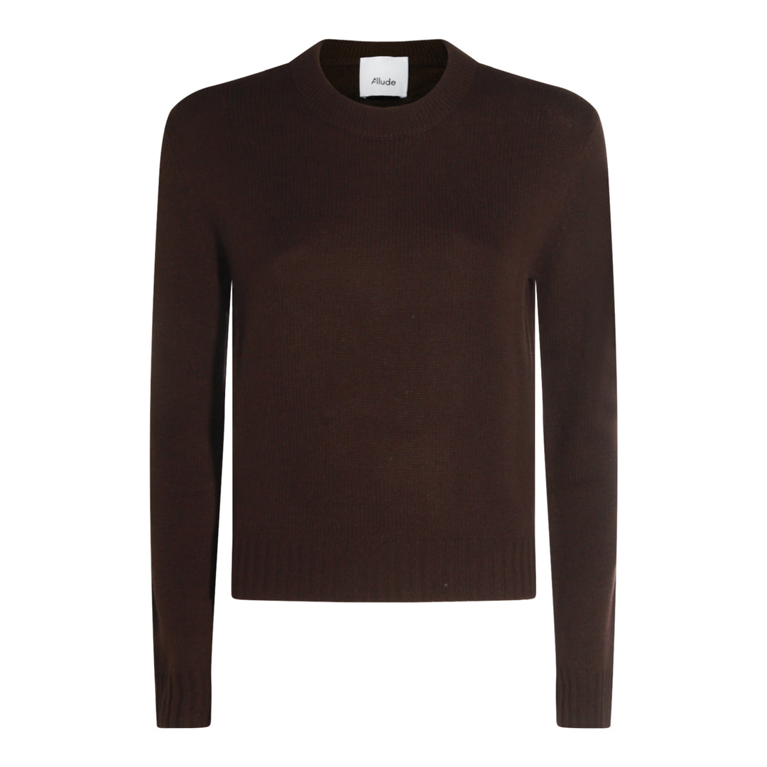 Allude Sweaters - Brown | 575f67572cc9b1a7d458428f65fabb18659c1a6d