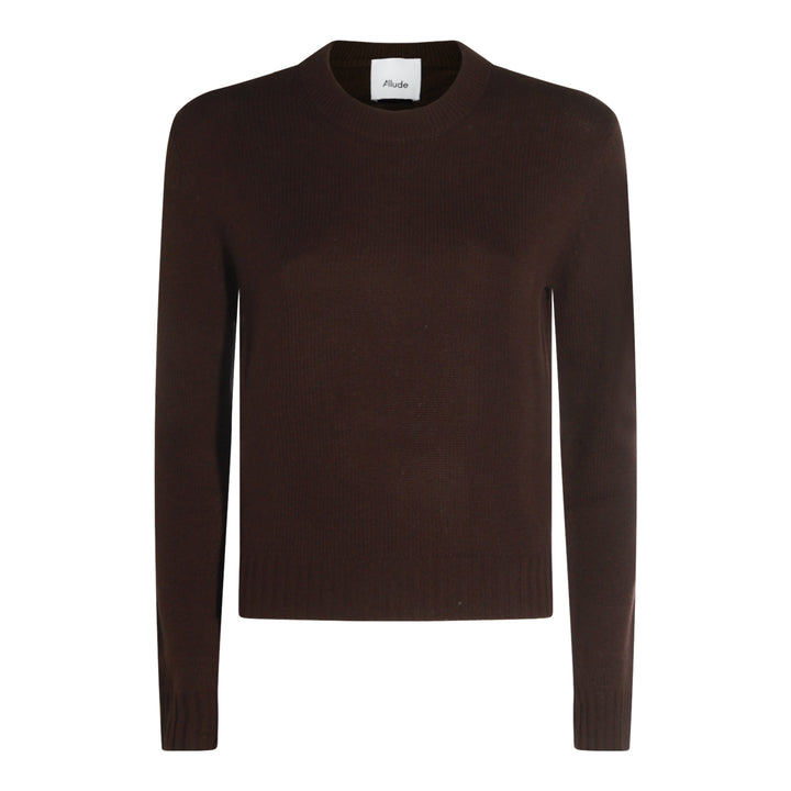 Allude Sweaters - Brown | 575f67572cc9b1a7d458428f65fabb18659c1a6d