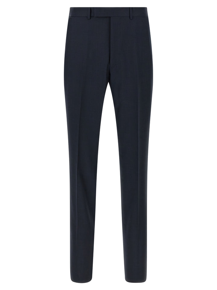 Zegna Wool Dress Suits - Blue | f1923a3f57679853b36f1b1d4e752164aa0125e2