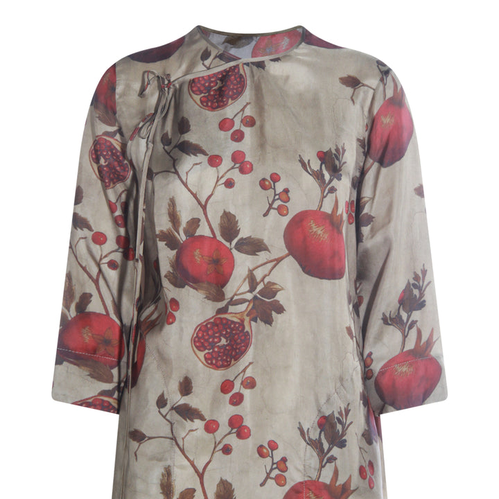 Uma Wang Dresses - TAN/RED/GREEN | 6ad991c76bc403e4f74317fa64922c19d0085de5